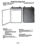 NEMA 12/4/3 Hinge Cover Wall Mount Enclosures - Single & Double Door