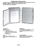 NEMA 4X Hinge Cover Wall Mount Enclosures - Single & Double Door